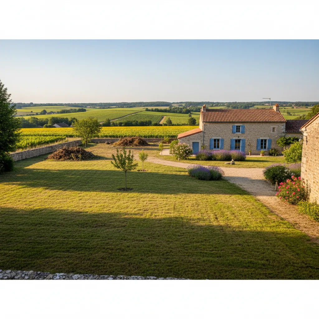 Cleaning of an abandoned plot in Charente