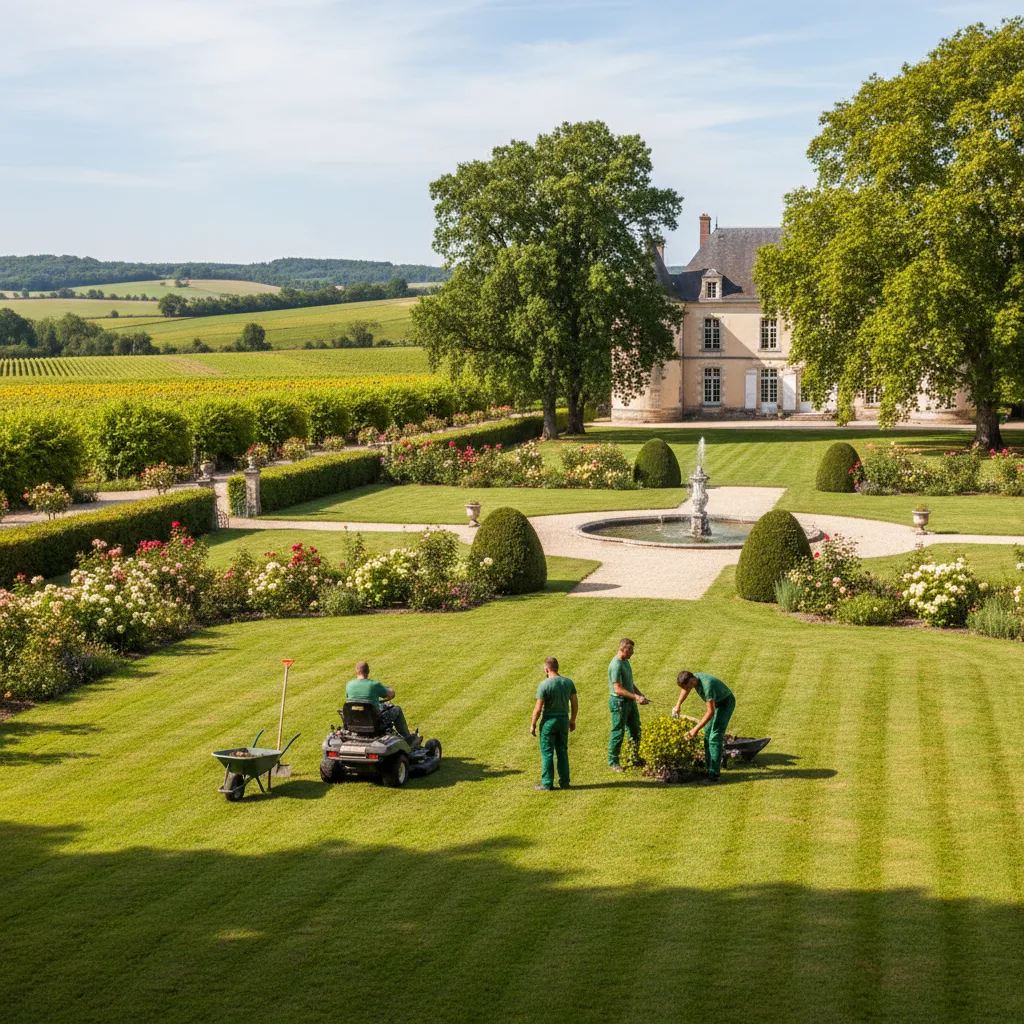 Professional green space maintenance in Charente